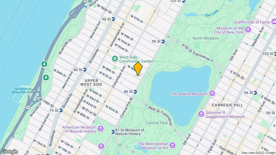 13 W 89th St Mapa y Detalles de la Ubicación