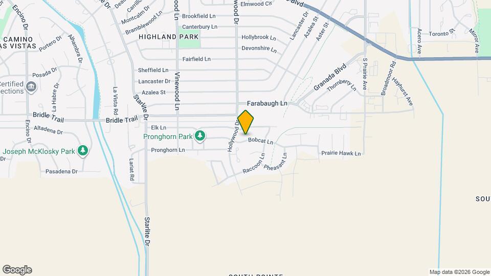 3619 Bobcat Ln Mapa y Detalles de la Ubicación