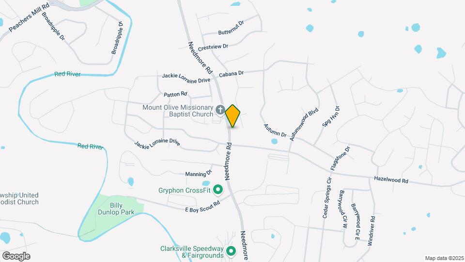 1733 Needmore Rd Map and Location Details