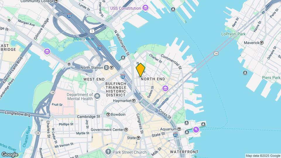 153 Endicott St, Unit 4 Map and Location Details