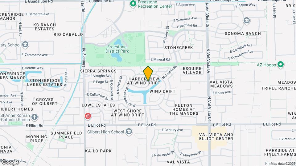 1214 E Artesian Way Map and Location Details