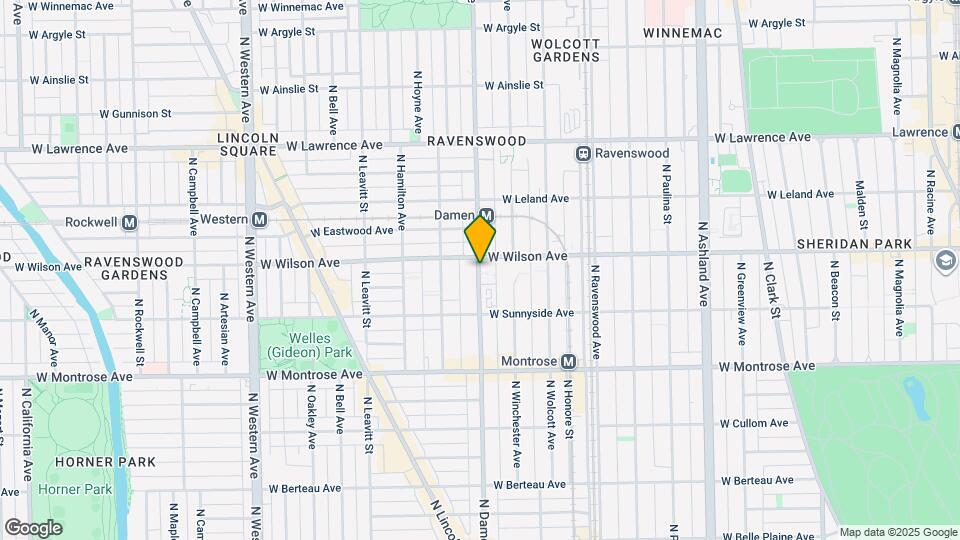 4551 N Damen Map and Location Details