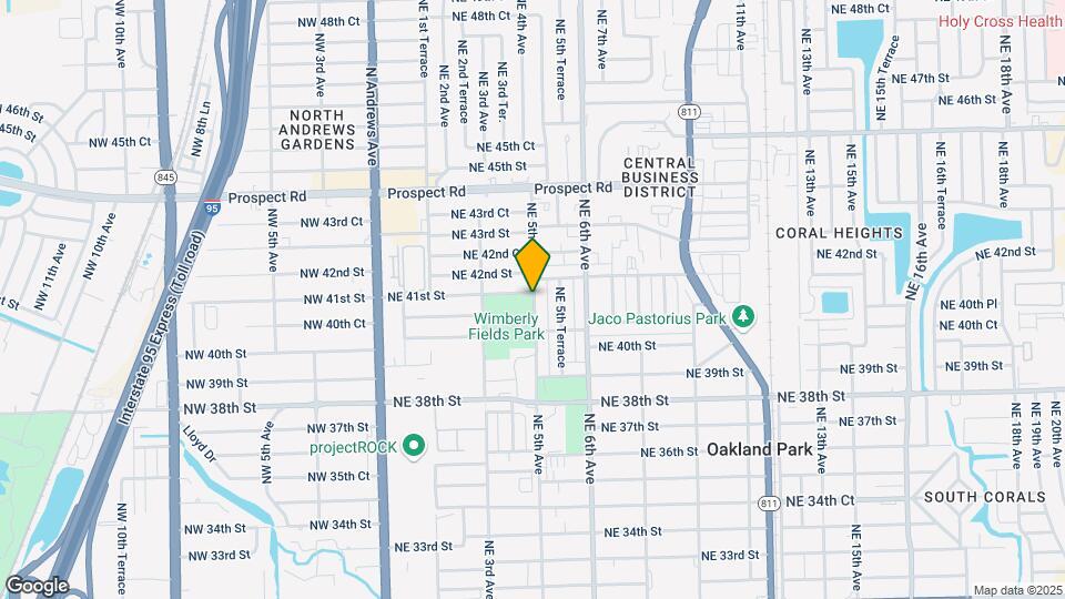 95 NE 41st St Map and Location Details