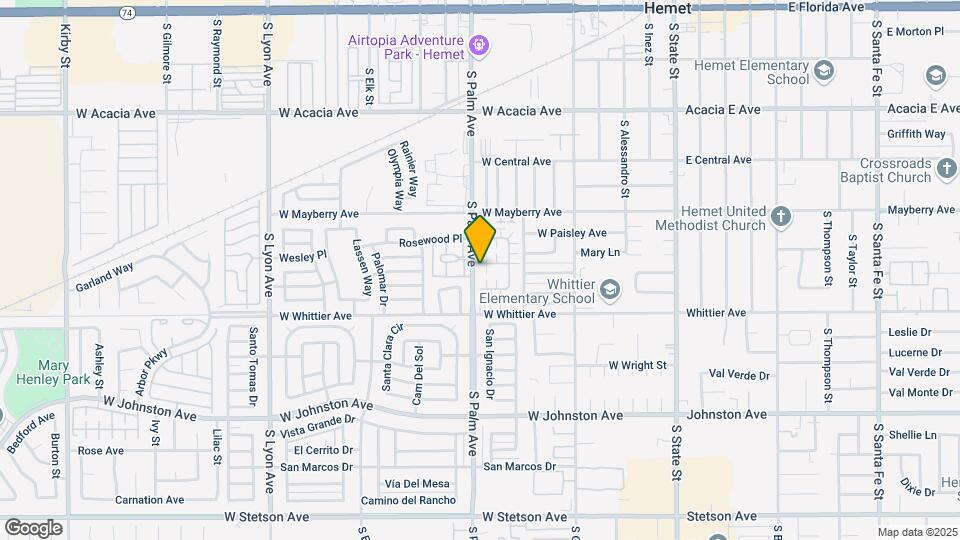 873 Ponderosa Dr Map and Location Details