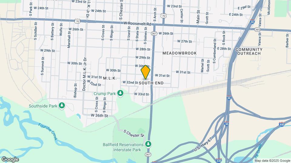 3123 S Gaines St Map and Location Details
