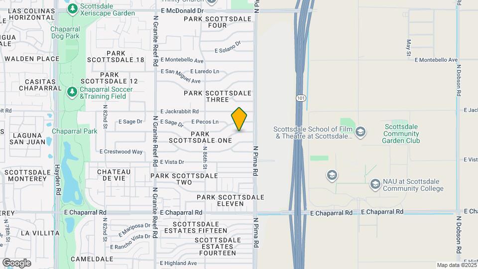 8725 E Bonnie Rose Ave Map and Location Details