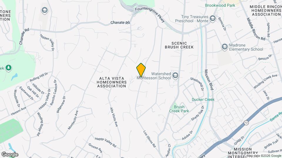 1625 Los Olivos Rd Mapa y Detalles de la Ubicación