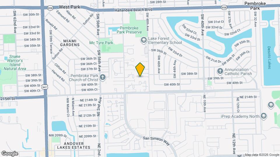 3926 SW 48th Ave Map and Location Details