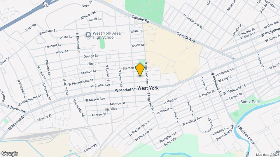 1424 W Philadelphia St Map and Location Details