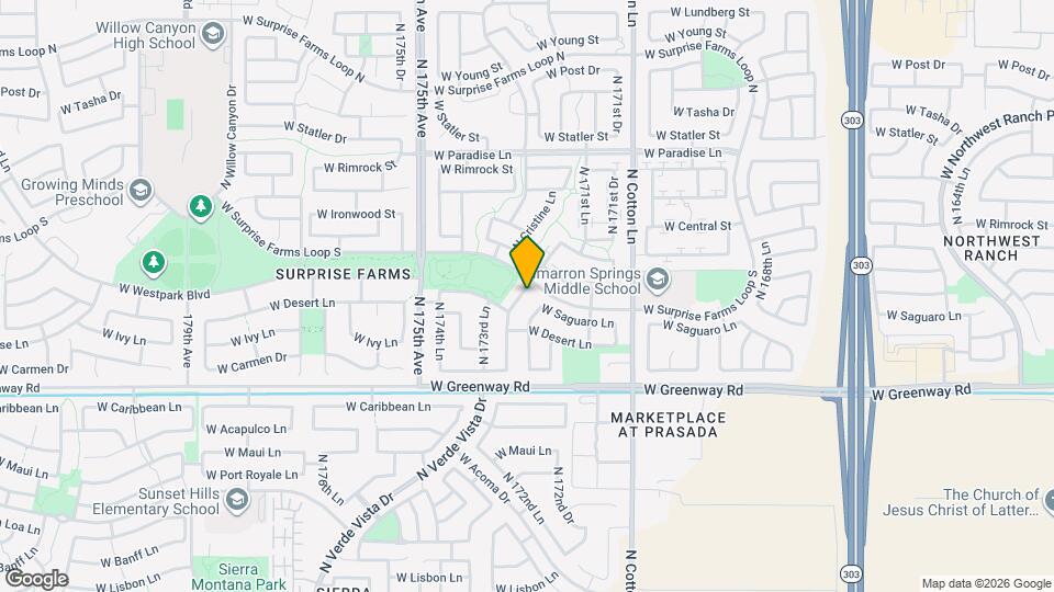 15727 N 172nd Ln Map and Location Details