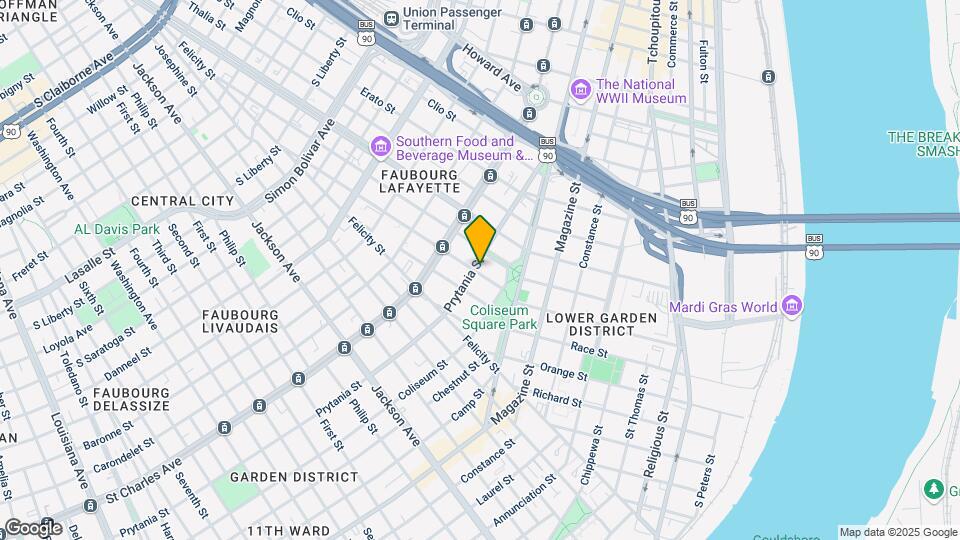 1620-1628 Prytania St Mapa y Detalles de la Ubicación