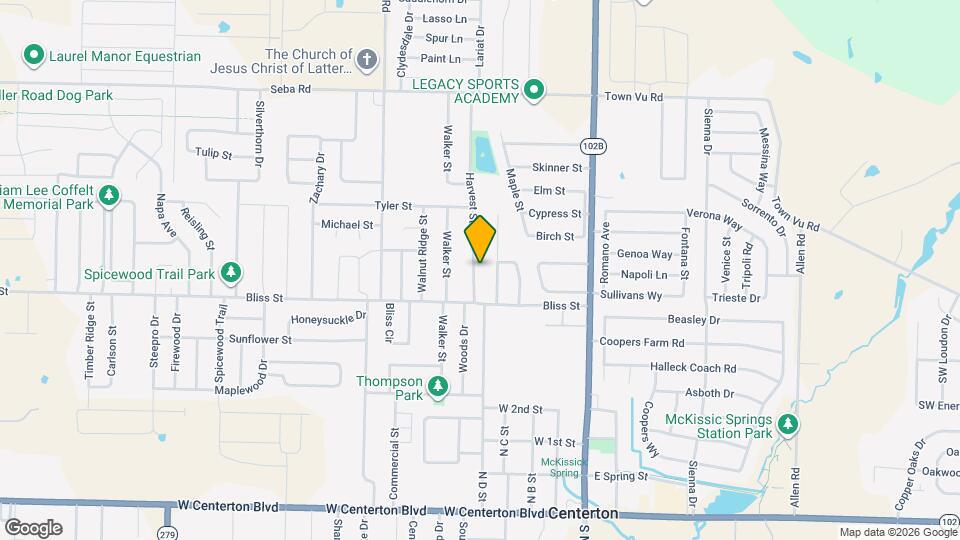 720 Harvest St Map and Location Details