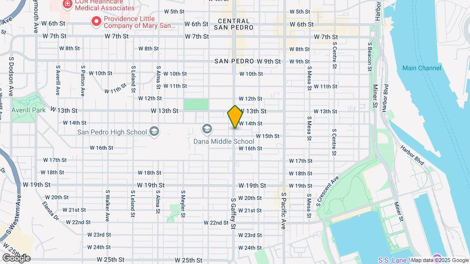 1418 S Gaffey St Map and Location Details