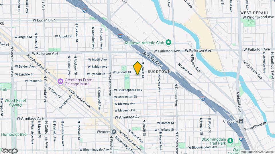 2222 W Palmer St Map and Location Details