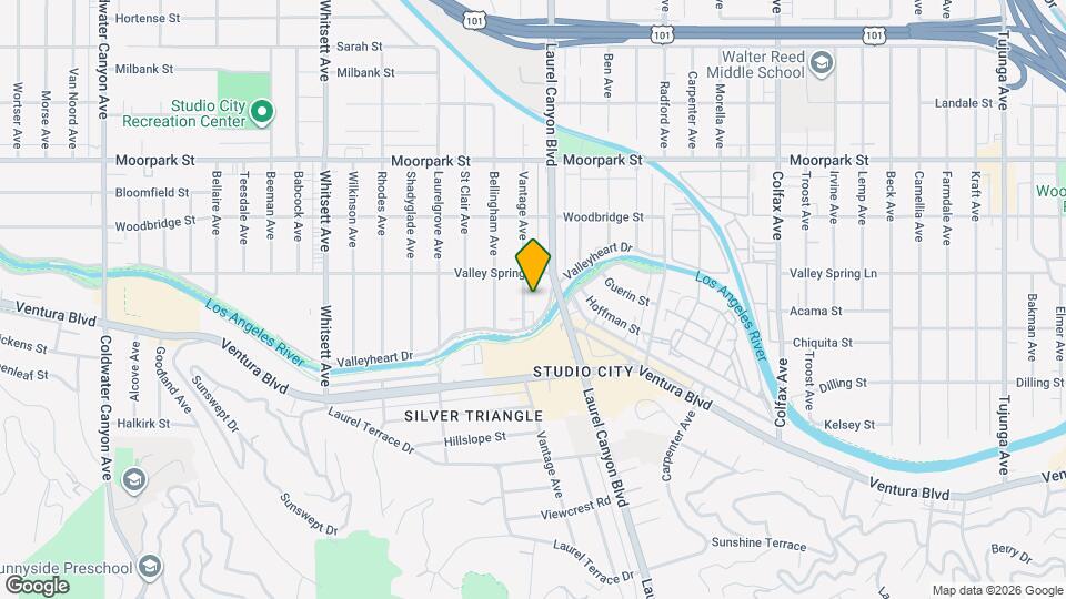 4132 Vantage Ave Map and Location Details