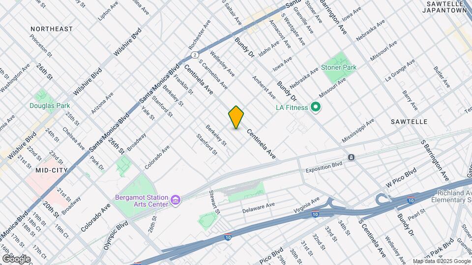 1727 Franklin St Map and Location Details