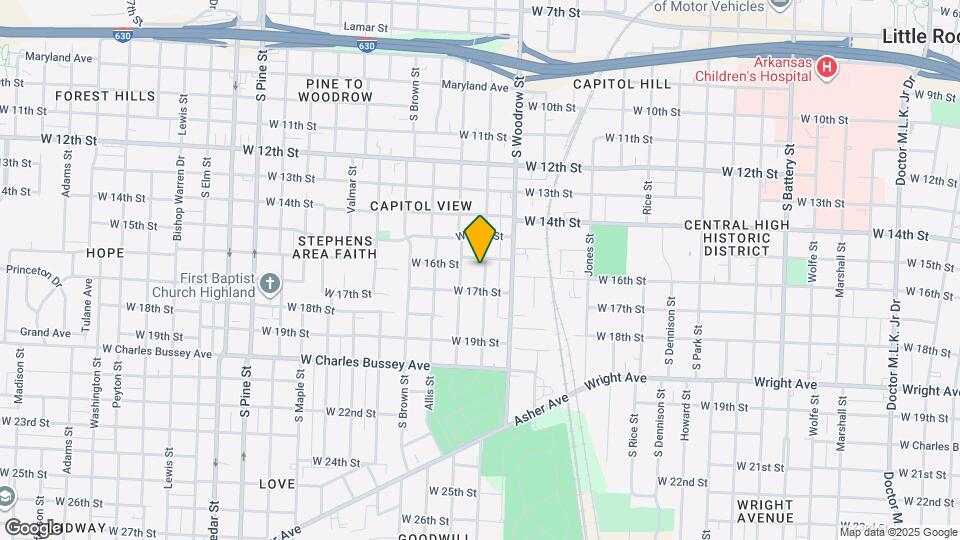 1604 S Booker St Map and Location Details