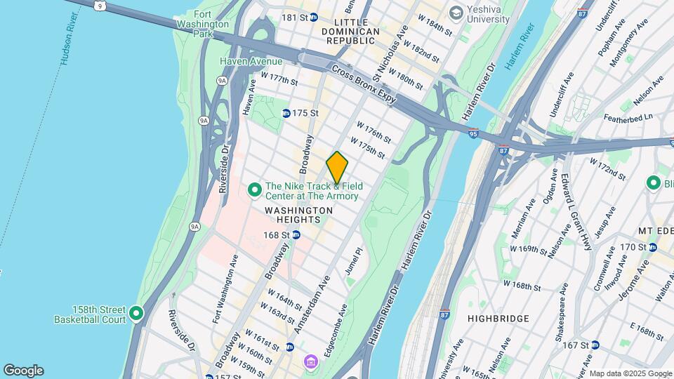 550 W 172nd St Mapa y Detalles de la Ubicación