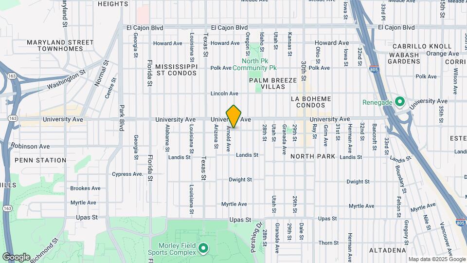 2569 Wightman St Map and Location Details