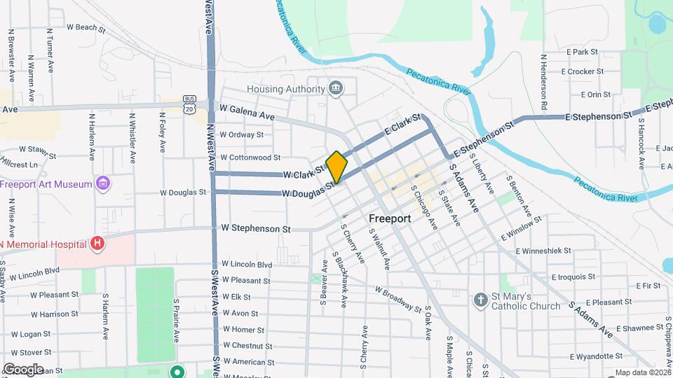 315 W Douglas St Map and Location Details