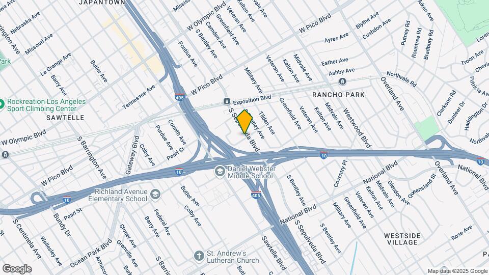 2589 S Sepulveda Blvd Map and Location Details