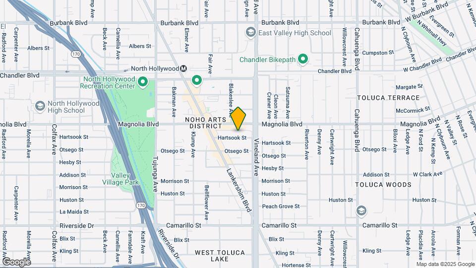 11037 Hartsook St Mapa y Detalles de la Ubicación