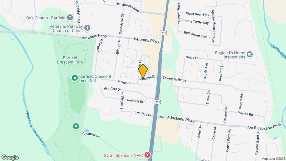 163 Lansdan Dr Map and Location Details