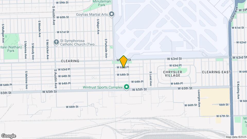 5521 W 63rd Pl, Unit G Map and Location Details