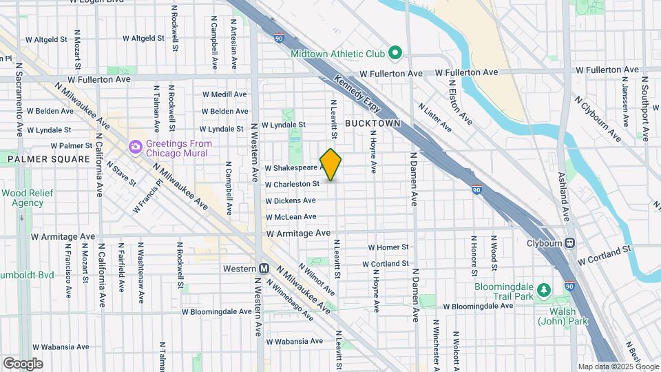 2074 N Leavitt St Map and Location Details