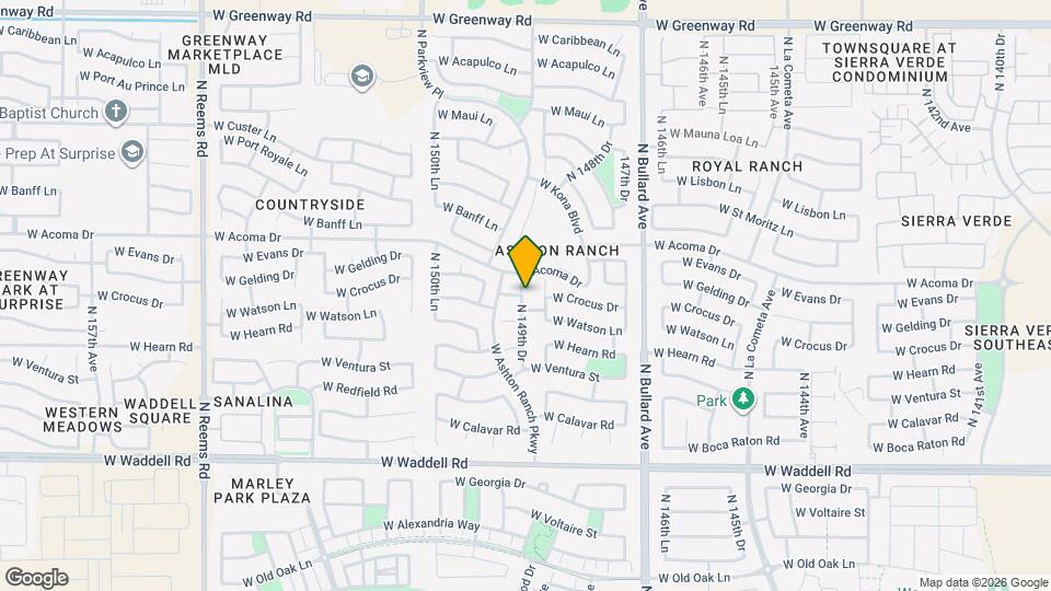 14411 N 149th Dr Map and Location Details