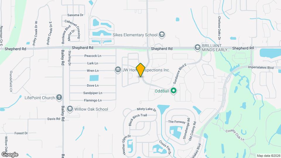 2502 Brownwood Dr Map and Location Details