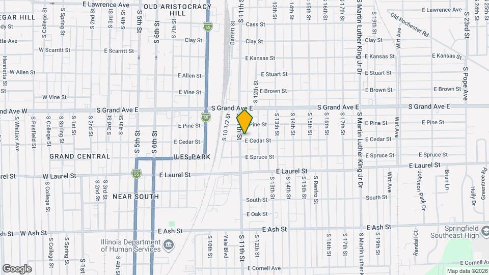 1524 S 11th St Map and Location Details