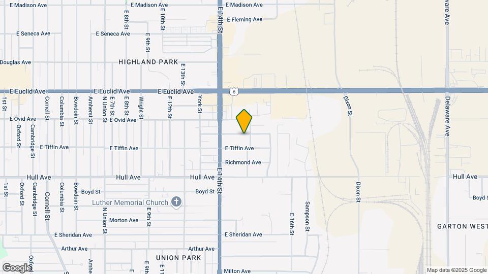 1439 Henderson Ave Map and Location Details