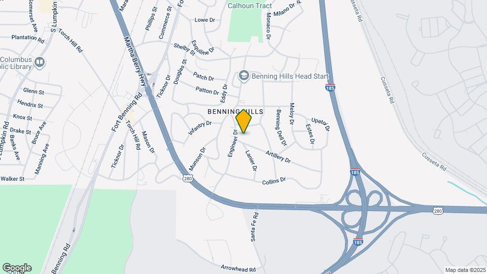 72 Artillery Dr Map and Location Details