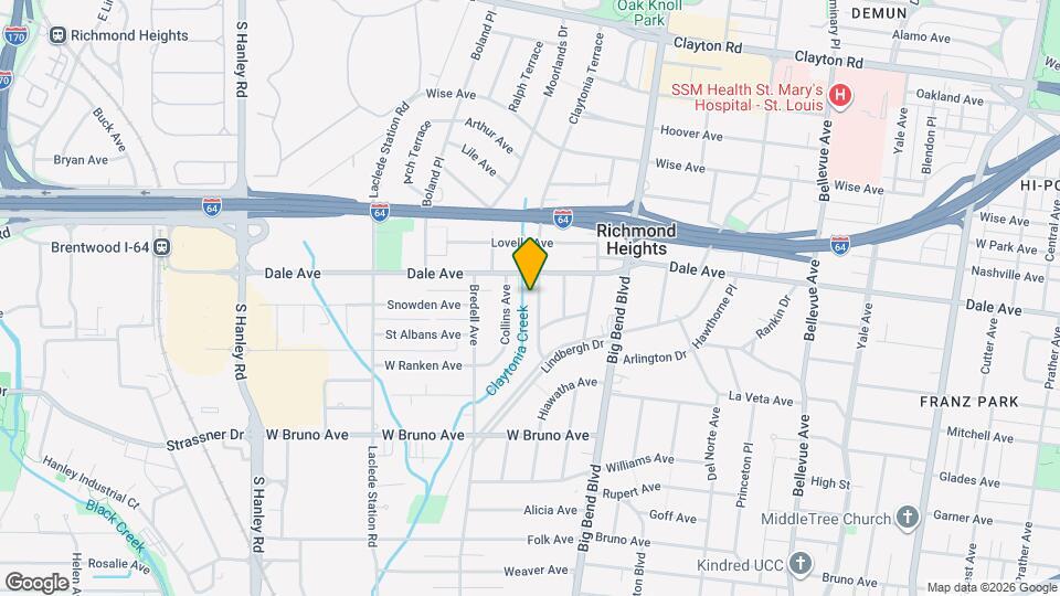 1421 Claytonia Terrace Map and Location Details