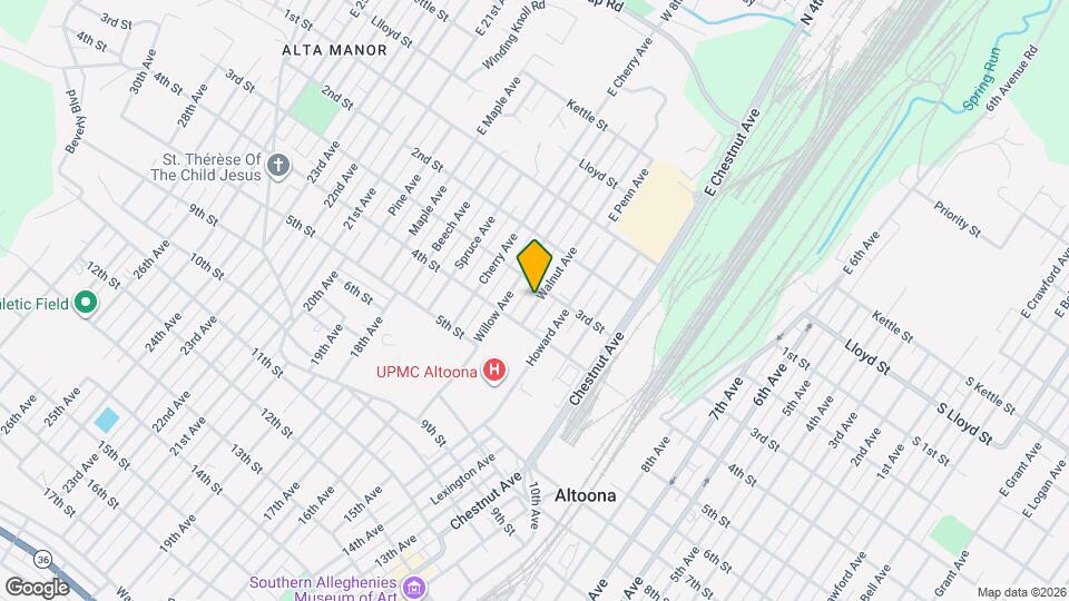 308 Walnut Ave Map and Location Details