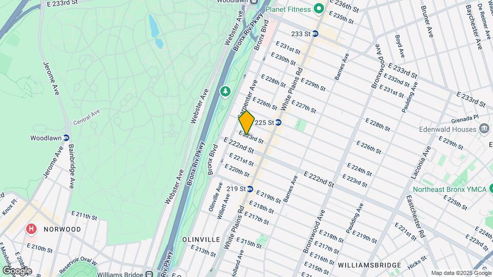 646 E 223rd St Map and Location Details