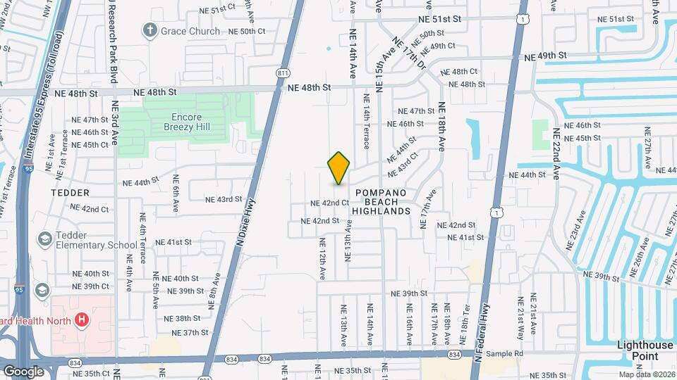 4270 NE 12th Terrace Map and Location Details