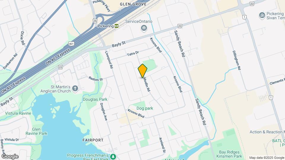 870 Modlin Rd Map and Location Details