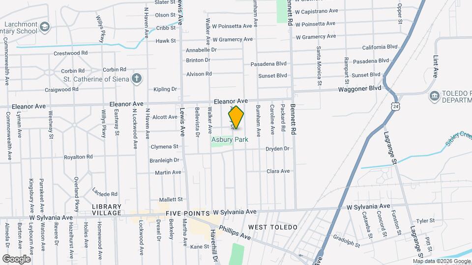 4340 Asbury Dr Map and Location Details