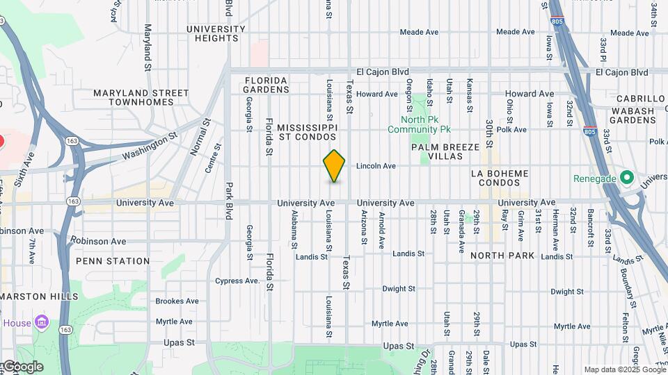 3935 Louisiana St Map and Location Details