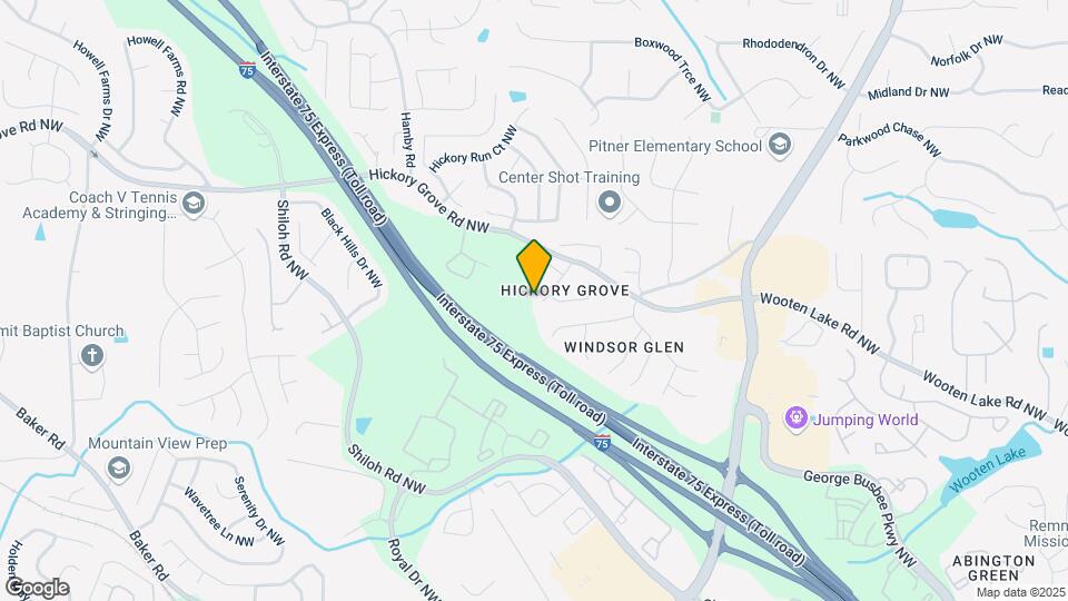 1801 Hazy Glen Ct NW Map and Location Details