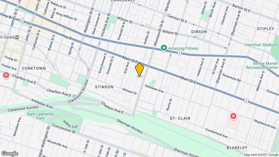 107 Grant Ave Map and Location Details