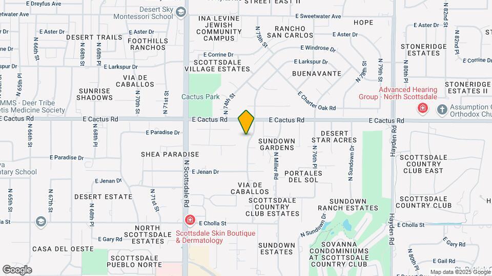 7417 E Paradise Dr Map and Location Details