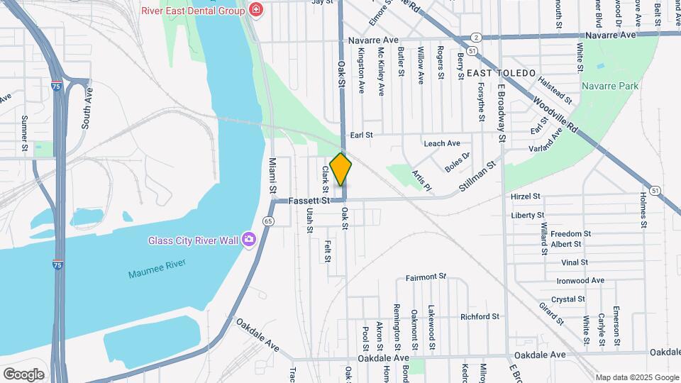 1154 Oak St Mapa y Detalles de la Ubicación