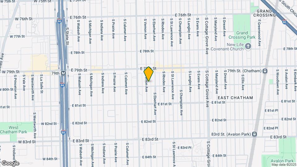 7953 S Vernon Ave Map and Location Details