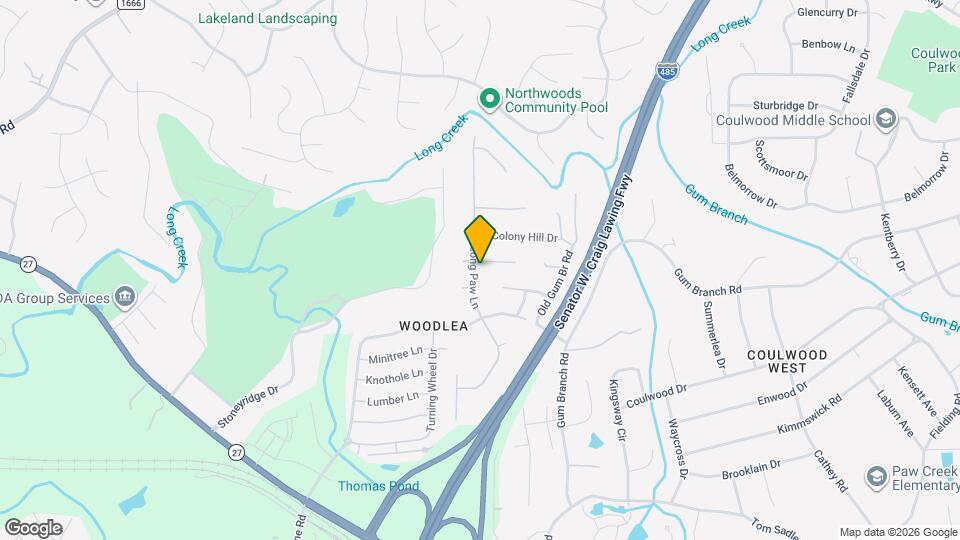 1427 Long Paw Ln Mapa y Detalles de la Ubicación