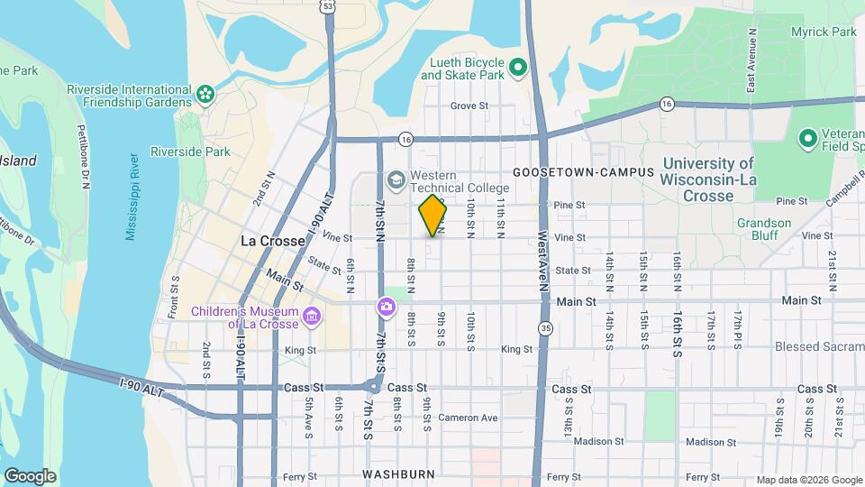 828 Vine St Mapa y Detalles de la Ubicación