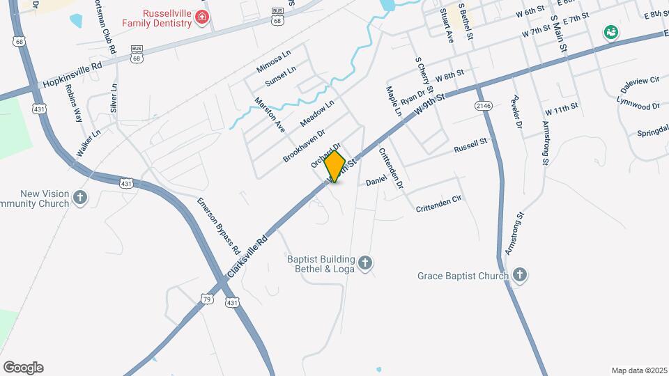 913 W 9th St Map and Location Details