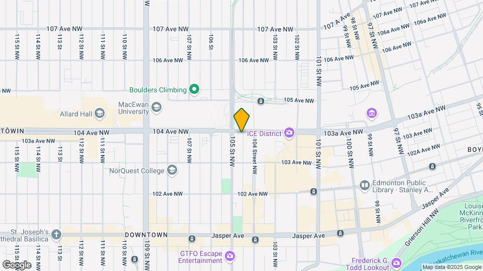 10355-105 105 St NW Map and Location Details